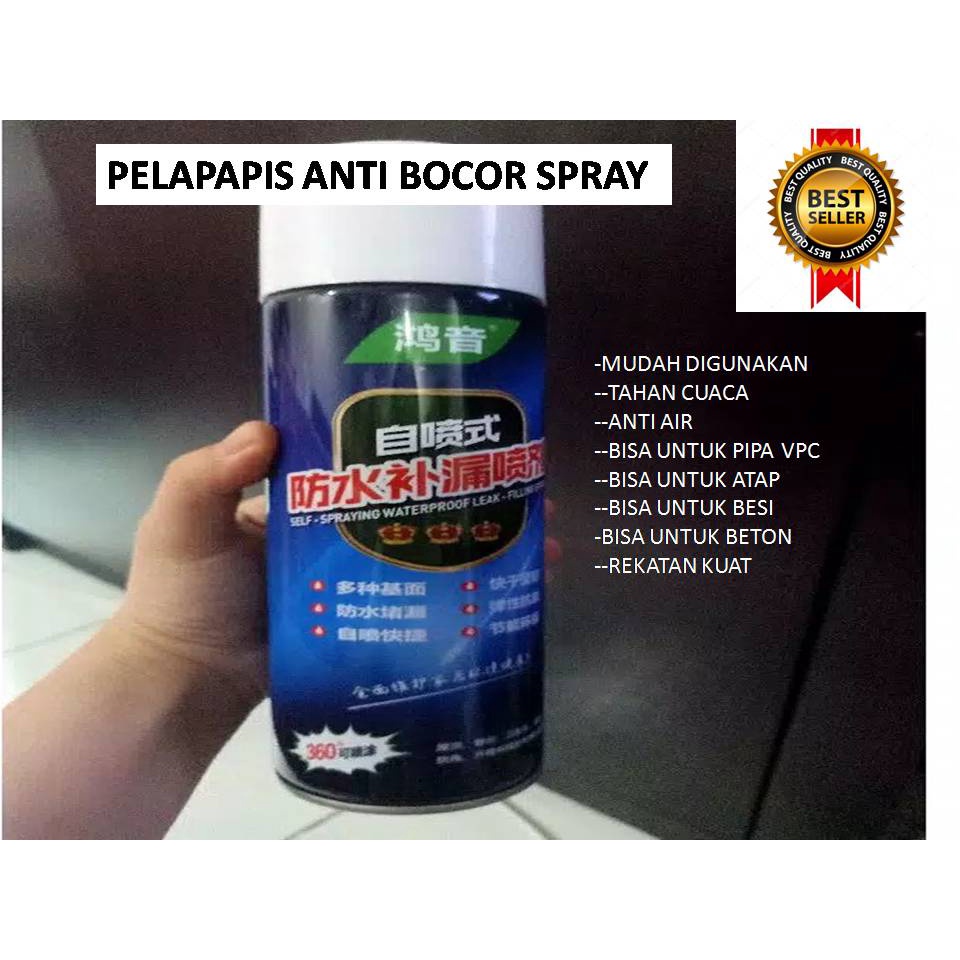 Pelapis Anti Bocor Spray Cat Anti Bocor Untuk Genteng Talang Air Dan Dinding Berkualitas 700 ml Ori