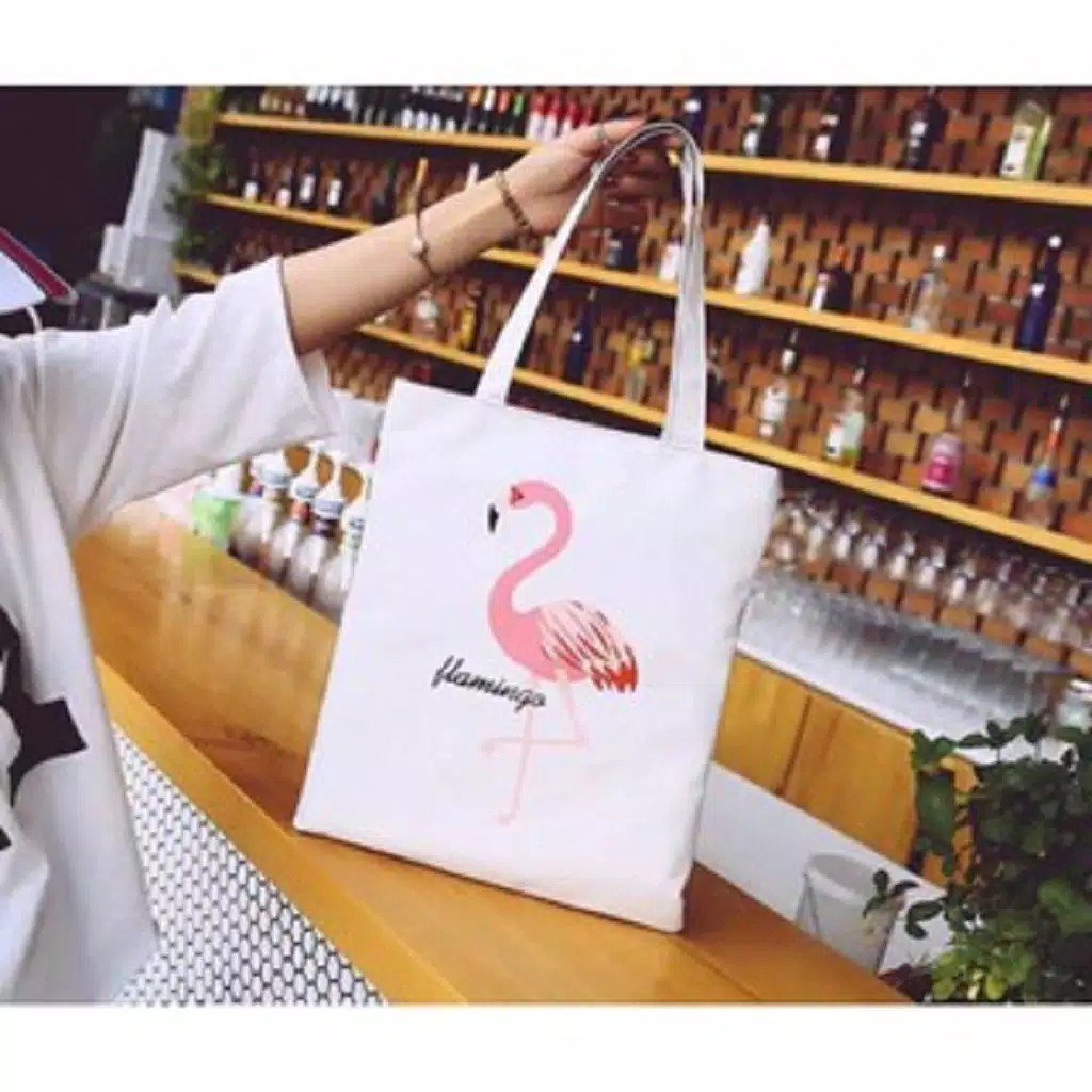 TAS - TOTEBAG WANITA FLAMINGO