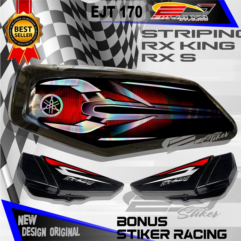 Jual VARIASI STIKER STRIPING MOTOR RX KING / STICKER STRIPING CUSTOM