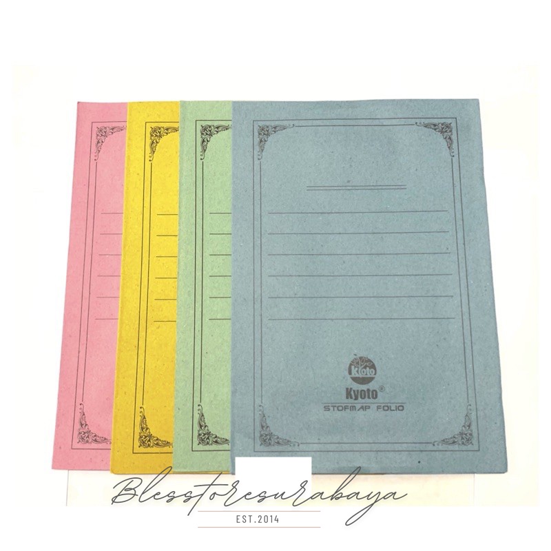 

[BS 631] (10 Pcs) Map Kertas Polos / Stop Map Kertas Polos F4 Folio Kyoto SM