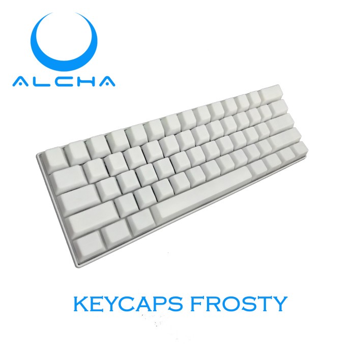 ALCHA KEYCAPS FROSTY ABS MECHANICAL KEYBOARD OEM PROFILE FULL SIZE