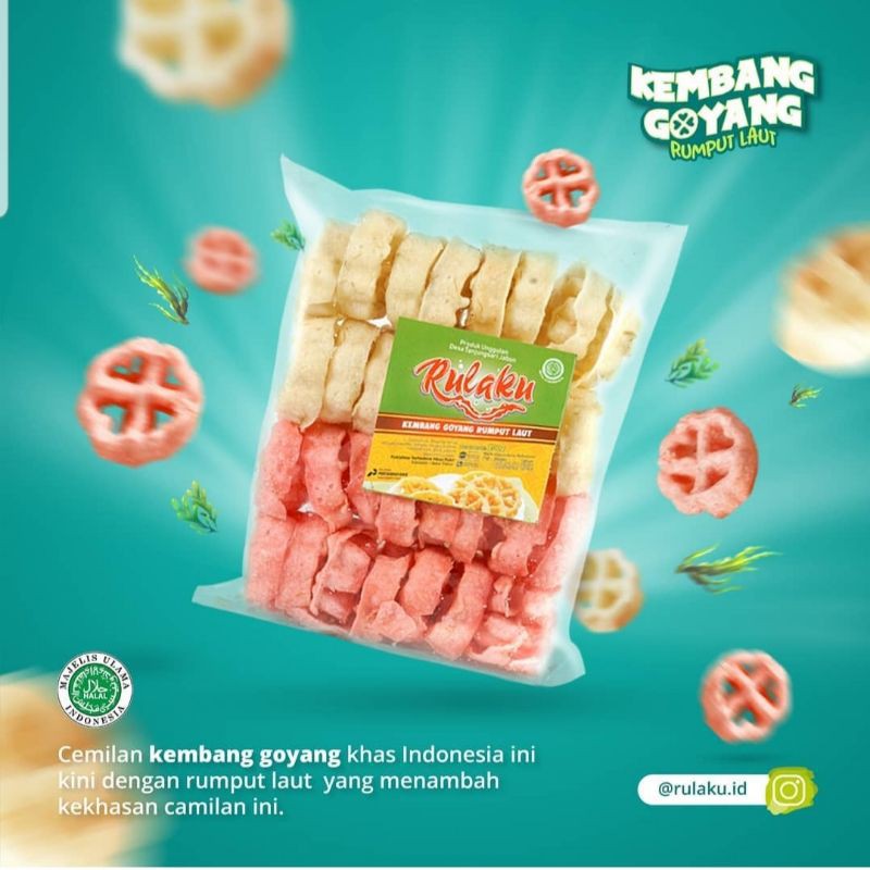 

kembang goyang Rulaku gracilaria/snack/snack rulaku/cemilan rulaku/cemilan/jajan rulaku