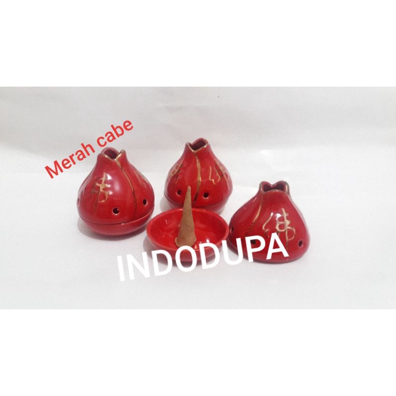 TEMPAT BAKAR DUPA CENGLO KERAMIK MERAH