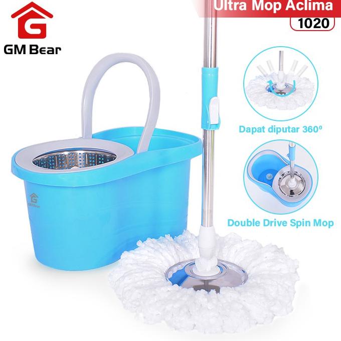 GM BEAR ALAT PEL LANTAI PRAKTIS 1020 - ULTRA MOP ACLIMA BLUE TERLARIS .., . ,., , .