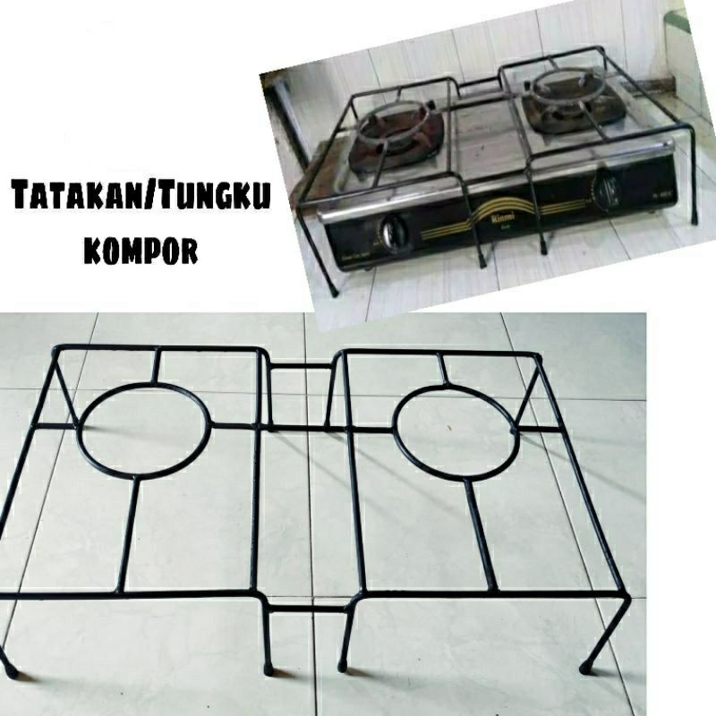 Jagrak / Tangkringan / Jagrakan Tatakan Kompor Gas Oven Untuk 2 Tungku Rinnai Quantum Semua Merk