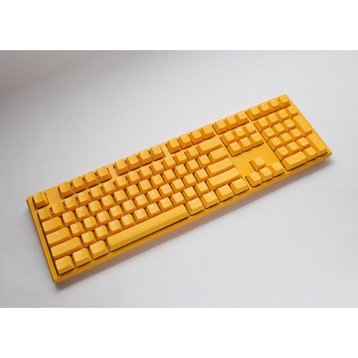 Ducky One 3 Yellow RGB Double Shot PBT Quack Mechanical Keyboard - SILENT RED