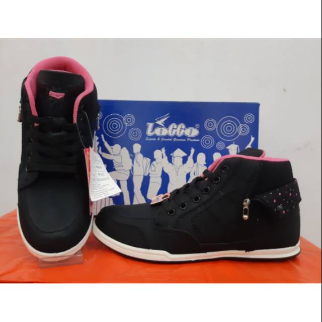 Sepatu anak perempuan sekolah / sepatu anak sekolah loggo - SakilaJaya