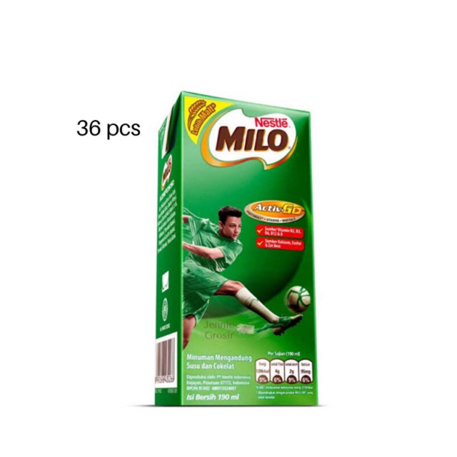 

Milo Activ-Go UHT 180 ml isi 36 Pcs