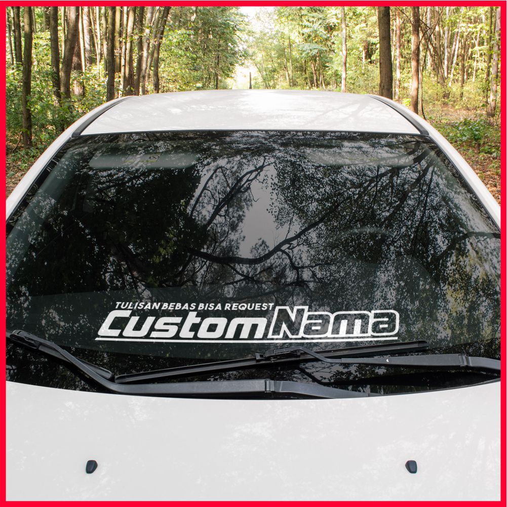 Stiker Nama Mobil Motif Custting Sticker Custom Kaca Mobil