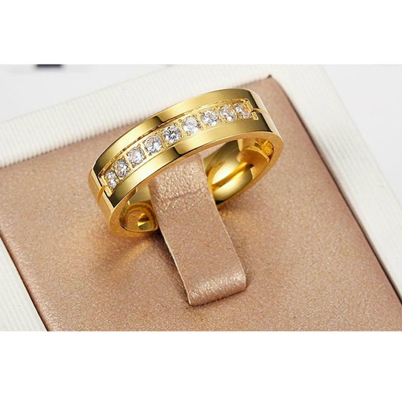 Satu Cincin Pertunangan Cincin Kawin Fashion Korea Untuk Pria Dan Wanita