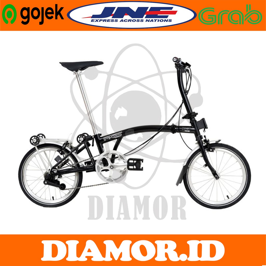 Sepeda Lipat Element Pikes Gen 2 Spinel Black Folding Bike