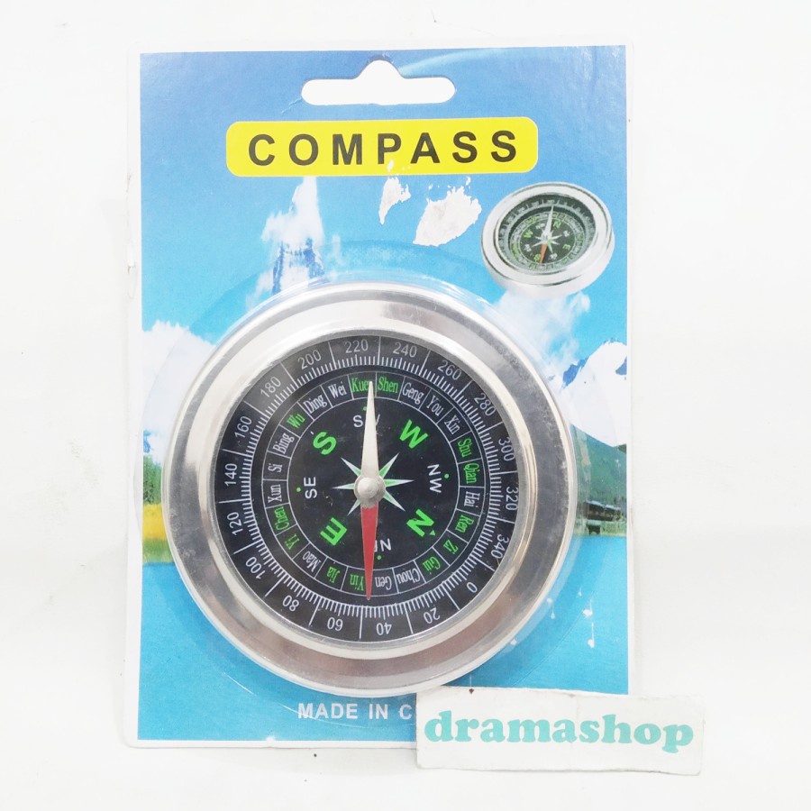 Kompas Compass bulat Derajat penunjuk arah mata angin