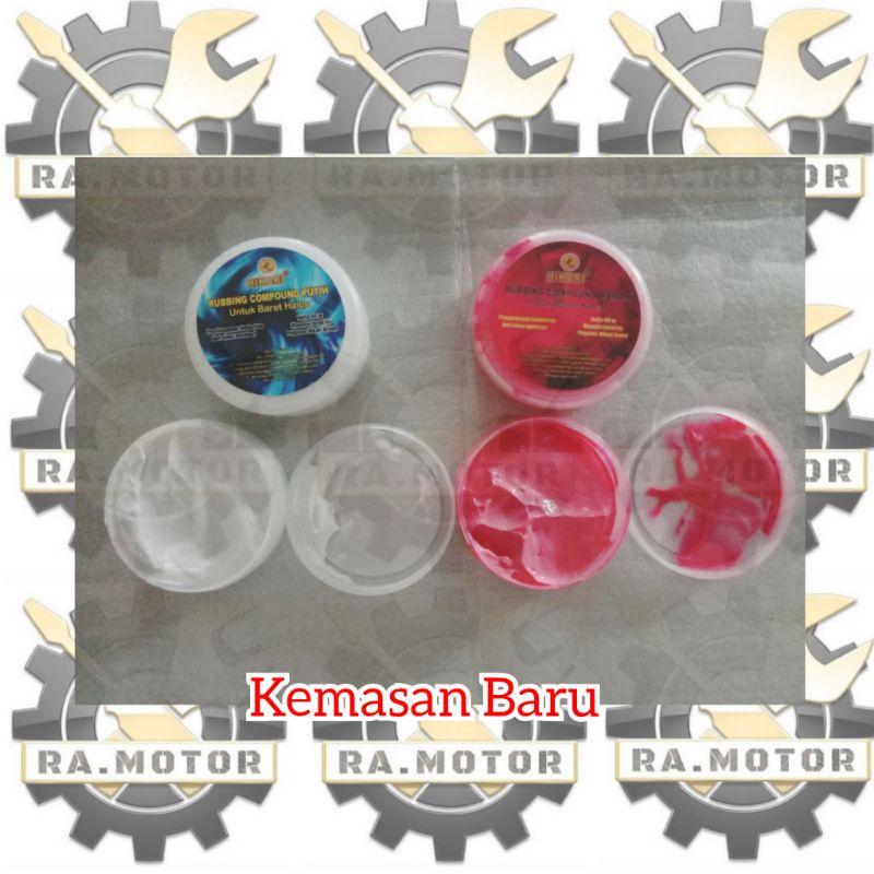 [Baca Deskripsi]Rubbing Compound/Compound/ Kompon Poles Merah (Baret Kasar) & Putih (Baret Halus) Is