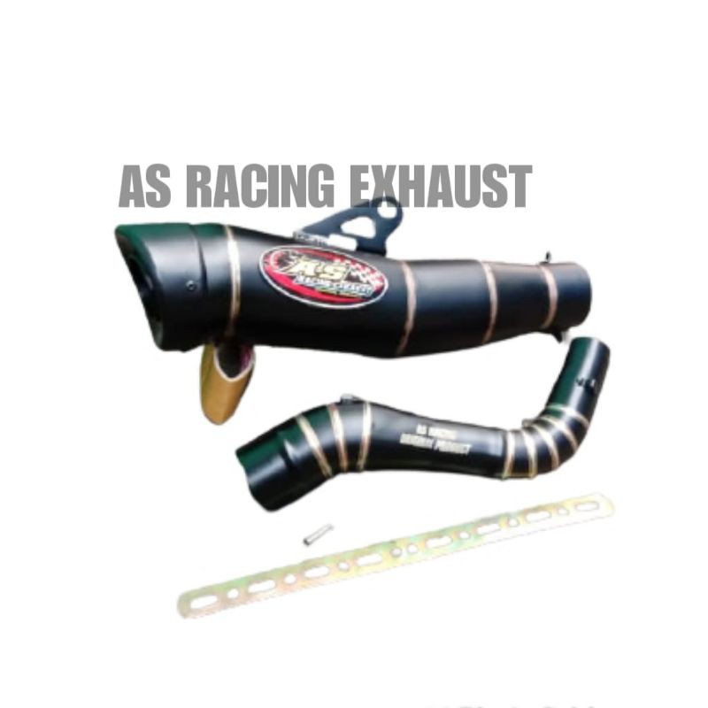 knalpot CBR150R FACELIFT new CB150R Knalpot Original AS RACING blackdoff pipa slip on CBR150R