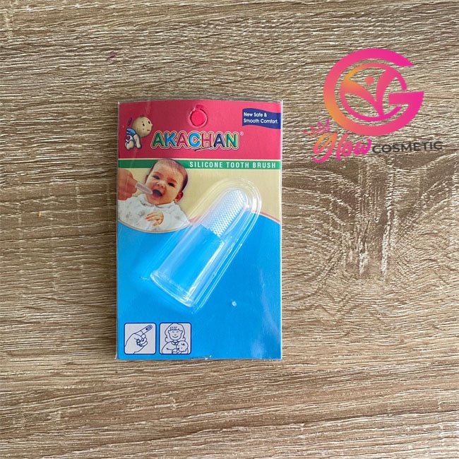 AKACHAN SILICONE TOOTH BRUSH BAYI/ SIKAT GIGI BAYI