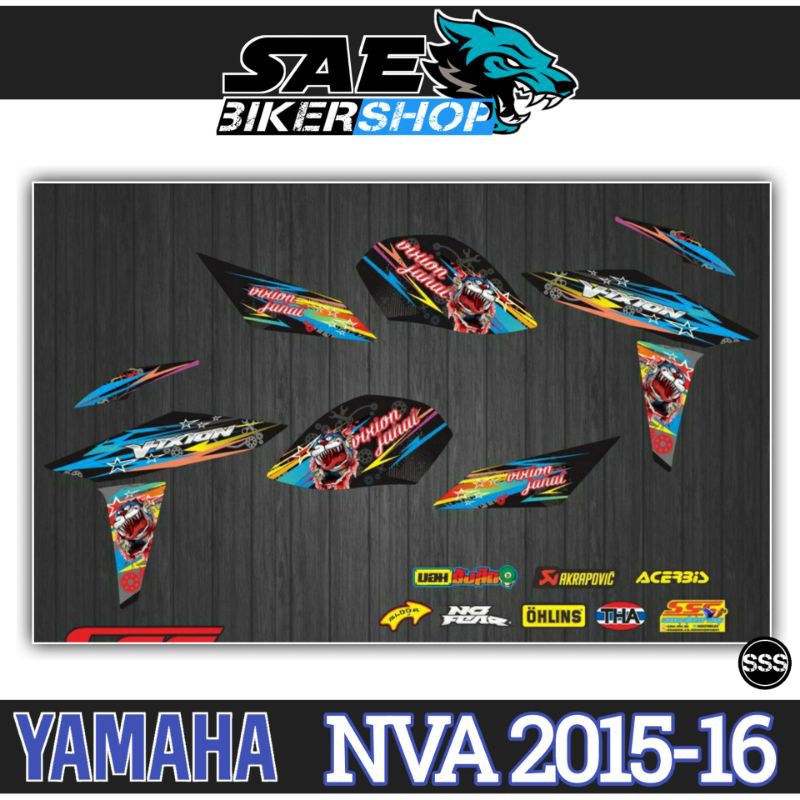 STRIPING STICKER STIKER NEW VIXION ADVANCE - VIXION NVA - DORAEMON ZOMBIE
