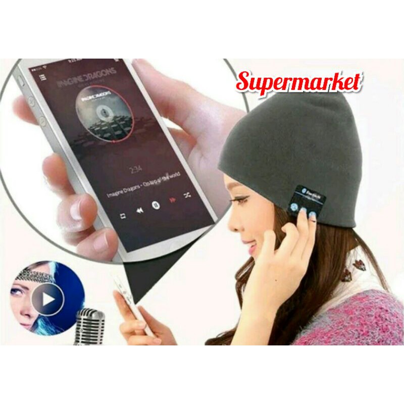 Topi Olahraga Lari Bluetooth Baseball Cap Bluetooth Musik Headset New