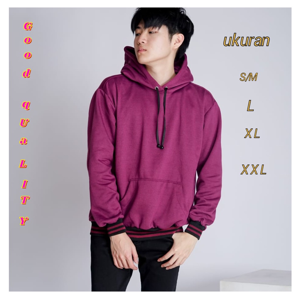 MUKZHOP - Sweater Hoodie BASIC BURGUNDI