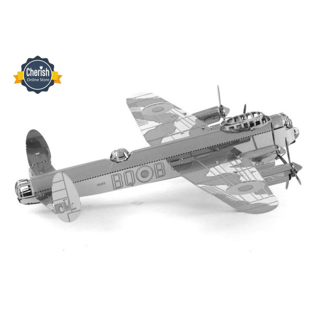 Puzzle Metal 3D Miniatur Pesawat AVRO LANCASTER BOMBER MB-019