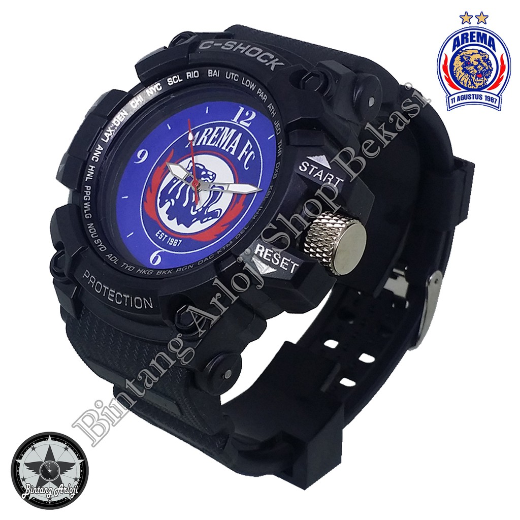 Jam Arema Outdoor Anti Air Motif #LogoAremaSingoEdan