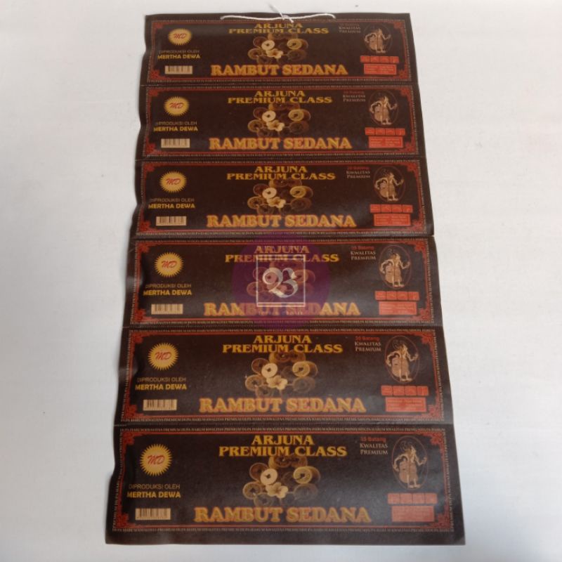 Hio Dupa Wangi Rentengan Arjuna Premium aroma Rambut Sedana isi 6bks (1bks isi 35stik)