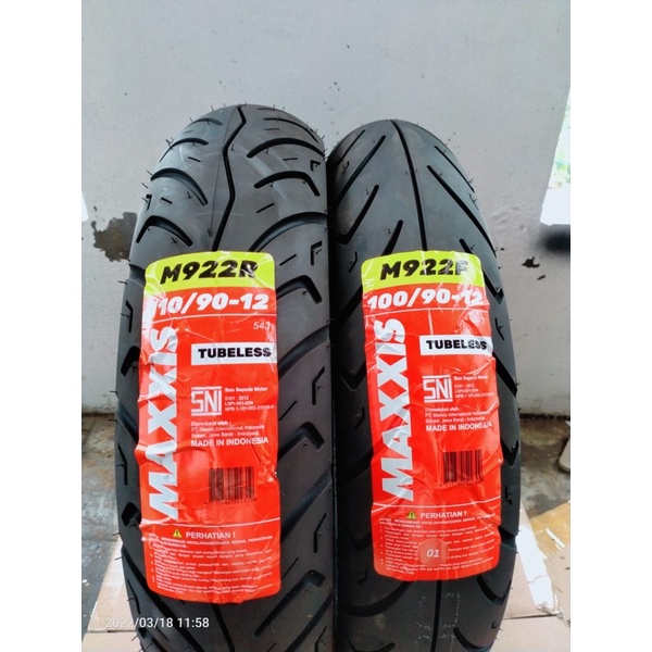 BAN MOTOR MAXXIS SCOOPY 100/90-12 & 110/90-12 M922R TUBELESS MAXXIS