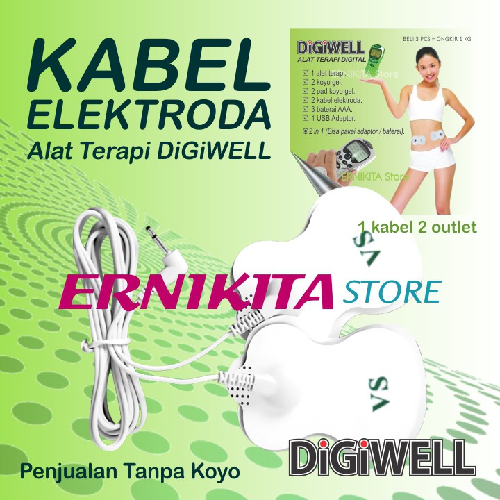 DIGIWELL Kabel Elektroda - Sparepart Alat Terapi Digital