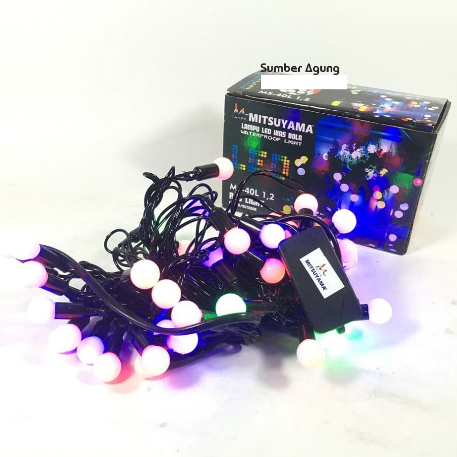 MS40L 1.2 RGB Light Lampu LED Hias Bola Waterproof Outdoor Tumblr