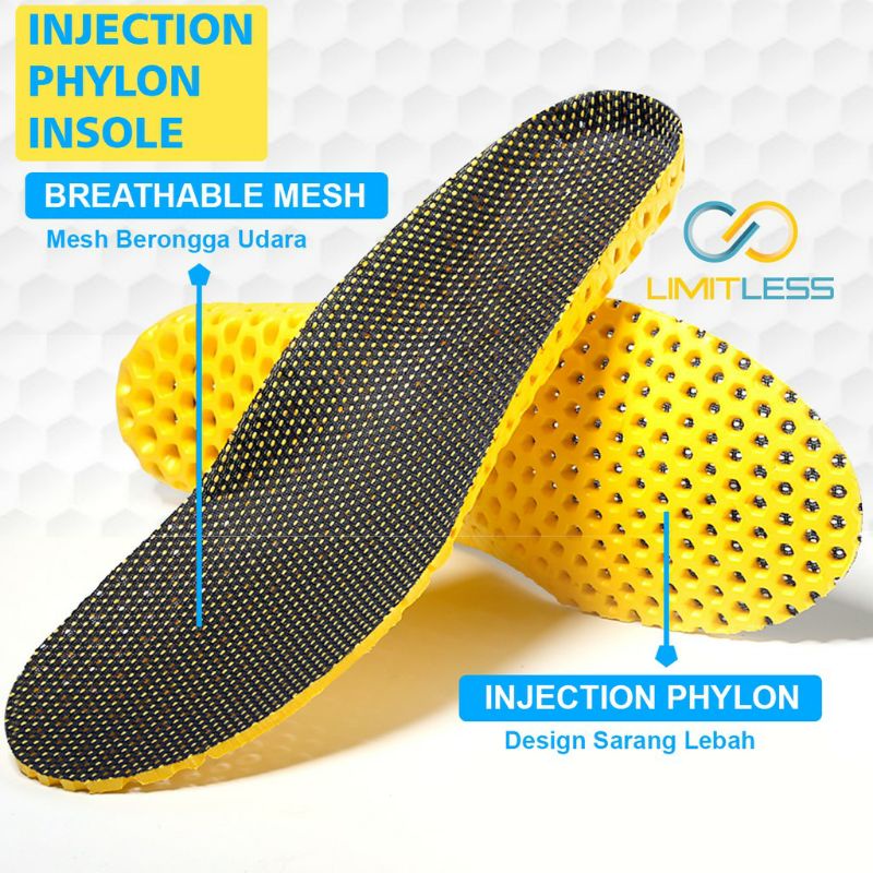 Insole Sepatu EVA Phylon Import Anti Bau Anti Panas Jamur Murah Empuk Nyaman