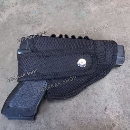 Sarung Pistol Pinggang Holster Hitam Tempat Pistol Pinggang