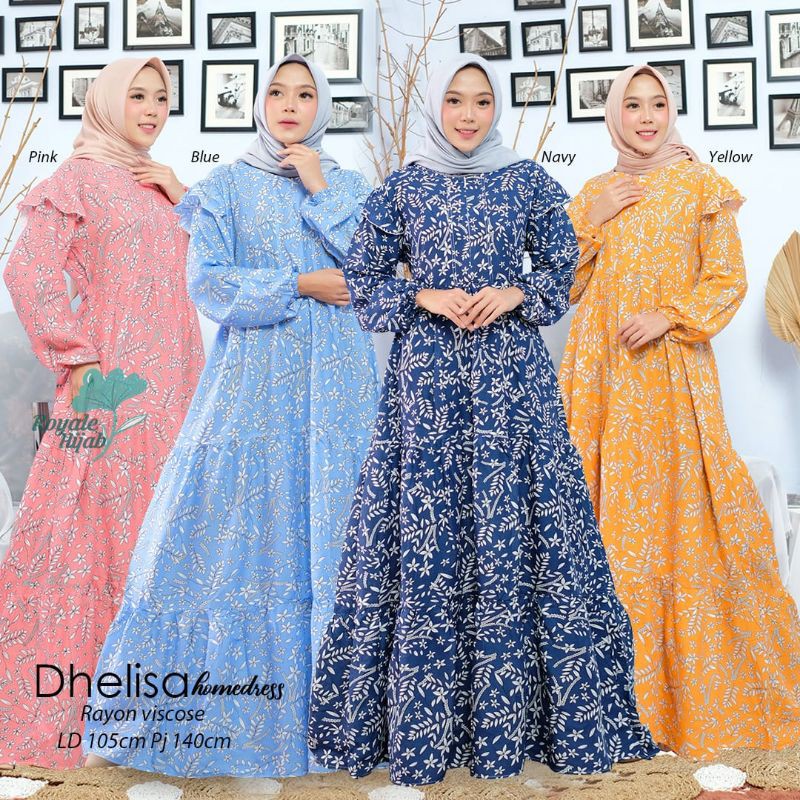 dhelisa home dress rayon ori royale