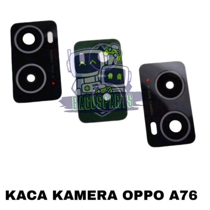 KACA KAMERA OPPO A76 TANPA LEM ORIGINAL