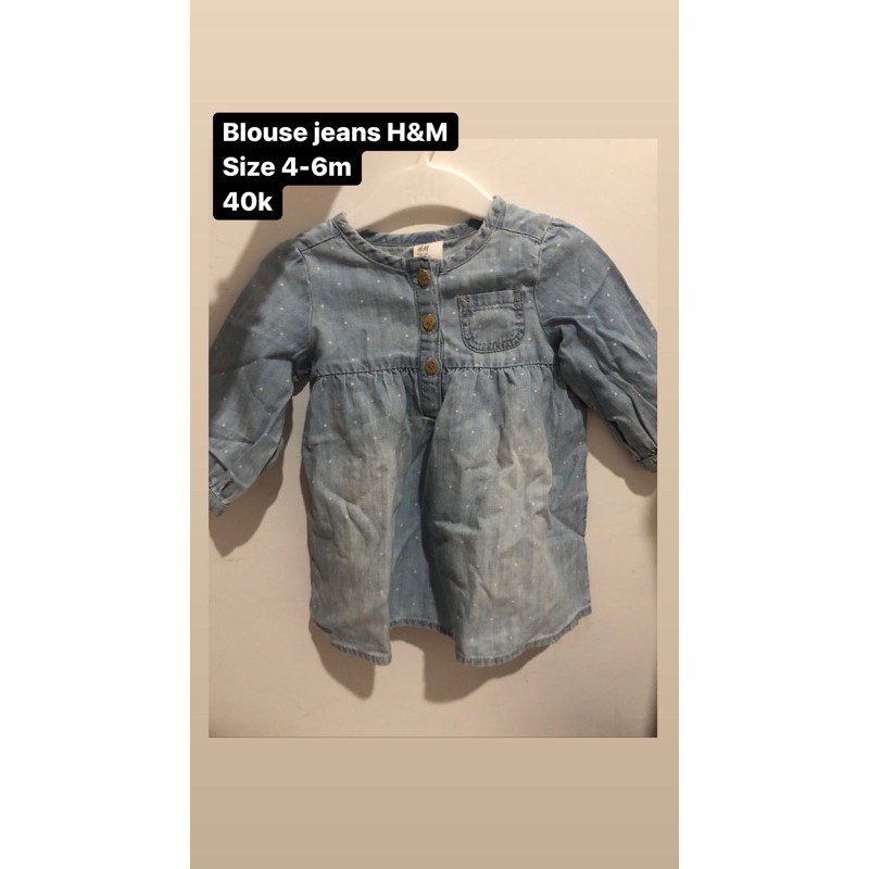 Blouse jeans anak H&M
