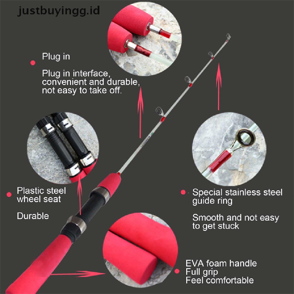 (Justbuyingg.Id) Joran Pancing High Quality Untuk Outdoor / Musim Dingin