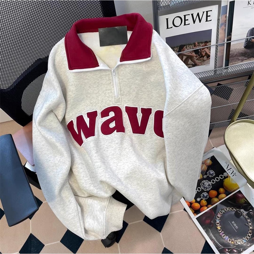 WAVE SWEATER KERAH || TURTLENECK UNISEX (IC)