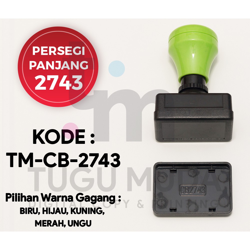 

GROSIR Gagang Stempel Flash PERSEGI PANJANG 2743 (27x43mm) -TM-CB-2743