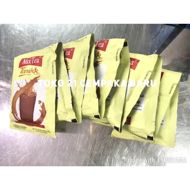 

Max Tea Rasa TEH TARIKK 1 renceng isi 10 sachet | Teh MaxTea Tarik Murah Promo