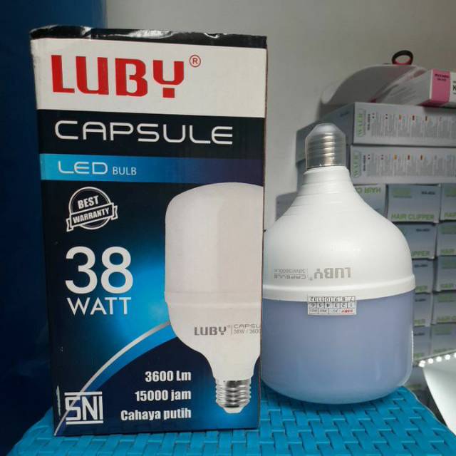 Lampu LED 38 Watt Capsule Merk Luby Cahaya Putih