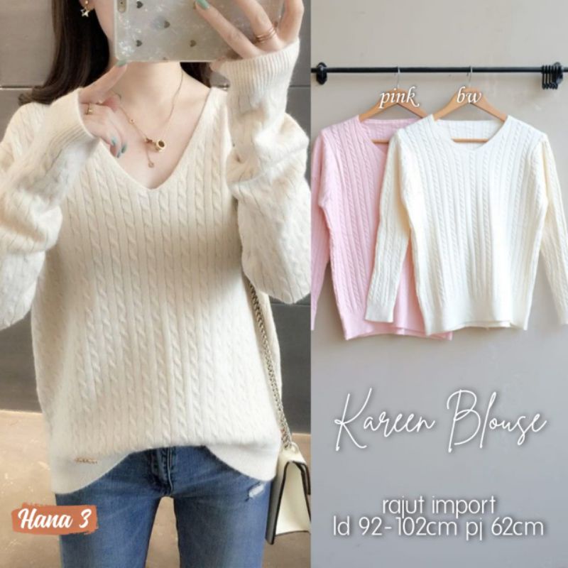 PROMO READY STOK AMAN BISA COD BAYAR DI TEMPAT BAJU ATASAN WANITA BLOUSE TUNIK RAJUT IMPORT  MUSLIMA