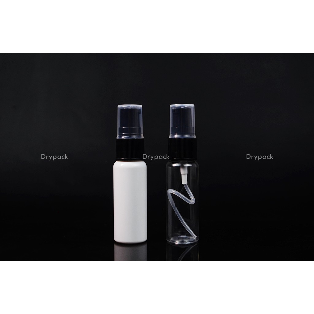 Botol Treatment 20 ml Natural tutup Hitam