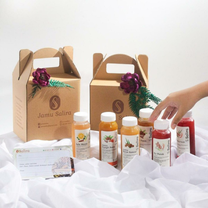 

tradisional-minuman- jamu salira hampers spesial ramadhan 6 botol 250ml + greeting card - bir pletok