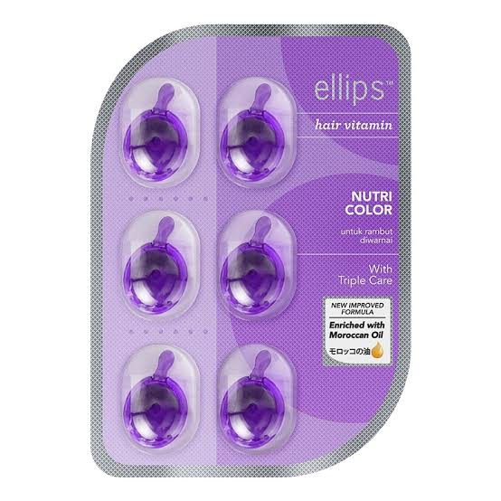 100% Original Ellips Hair Vitamin Nutri Color Blister 6 Capsules