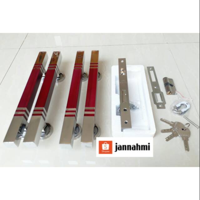 4 pcs handle pintu stenlis + 1 set bodypelor