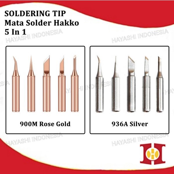 Mata Kepala Solder Station Tool 936 936A 900M 908S Ujung Iron Tip Head