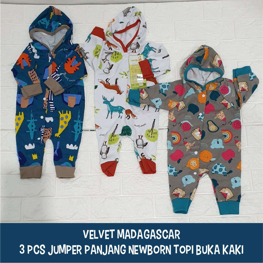 Velvet Junior 3 pcs jumper/kodok panjang