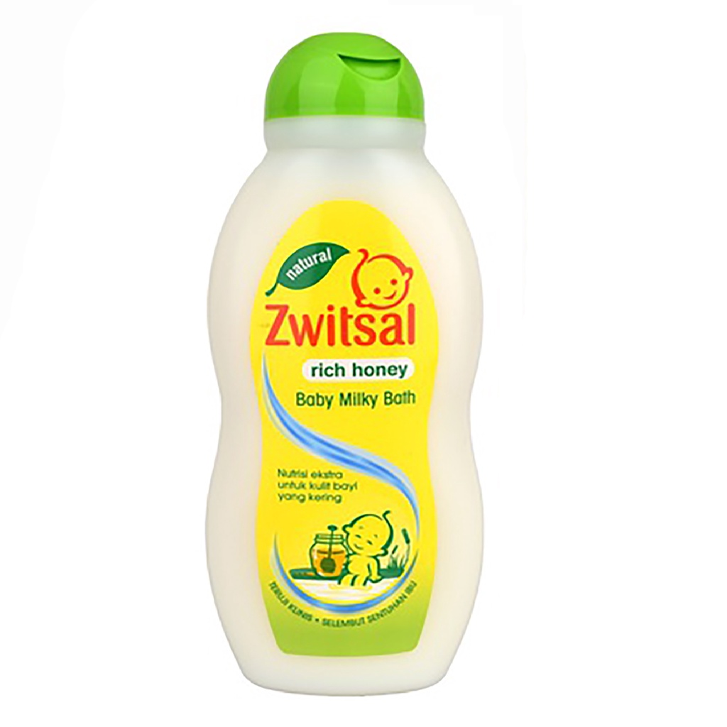 Bisa COD Zwitsal Baby Bath Natural dengan Milk &amp; Honey 200 ml