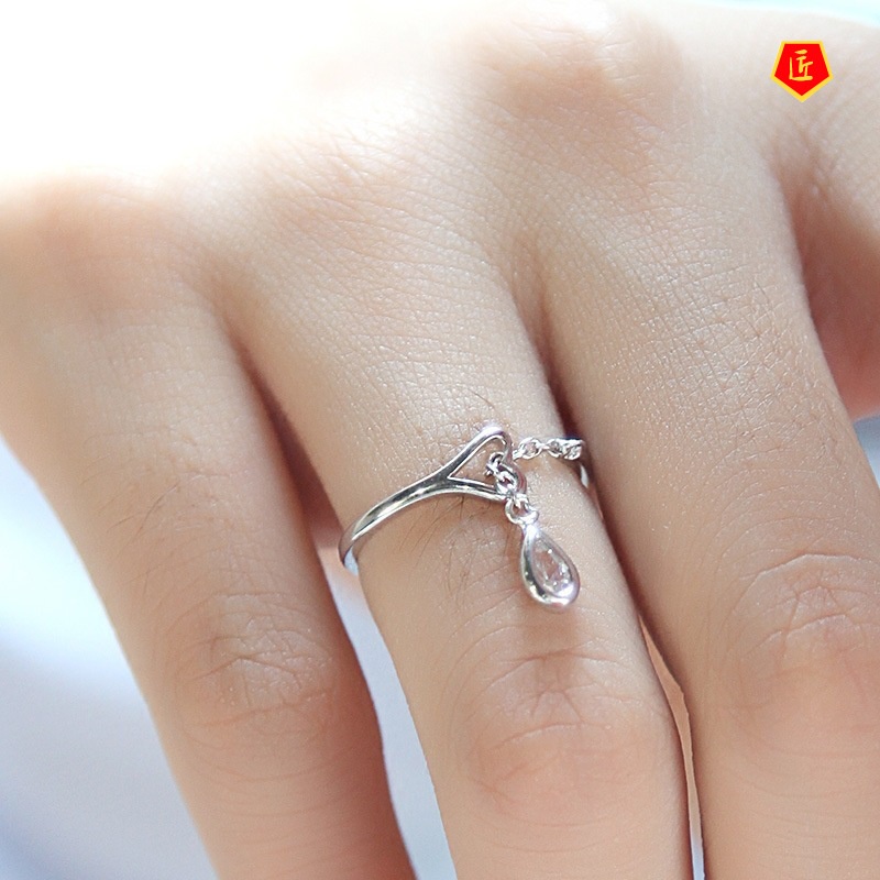 [Ready Stock]Silver Ring Korean Style Creative Simple Stylish Cute