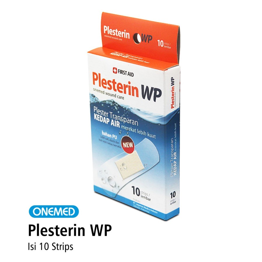 New Plesterin Aqua First Aid WP OneMed Amplop isi 10 strips