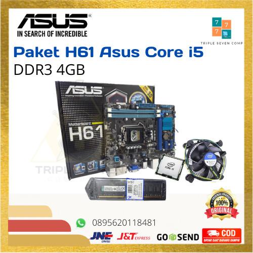 Paket Murah H61 Asus Core i5 (Gen 2/3) + Ram 4/8gb