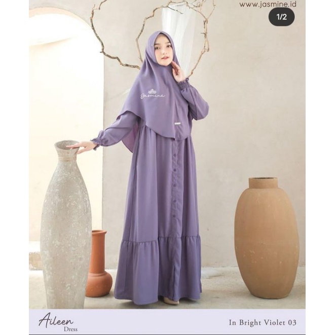 READY STOK AILEEN DRESS BY JASMINE